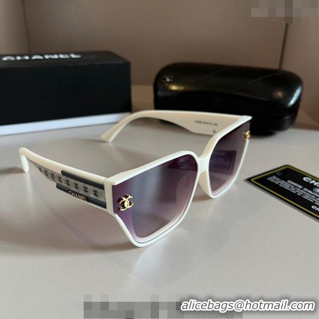 Top Quality Chanel Sunglasses 030502 White 2024