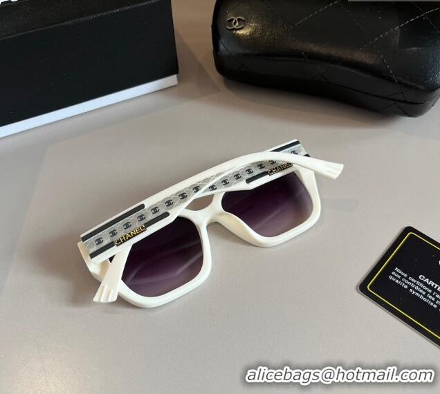 Top Quality Chanel Sunglasses 030502 White 2024