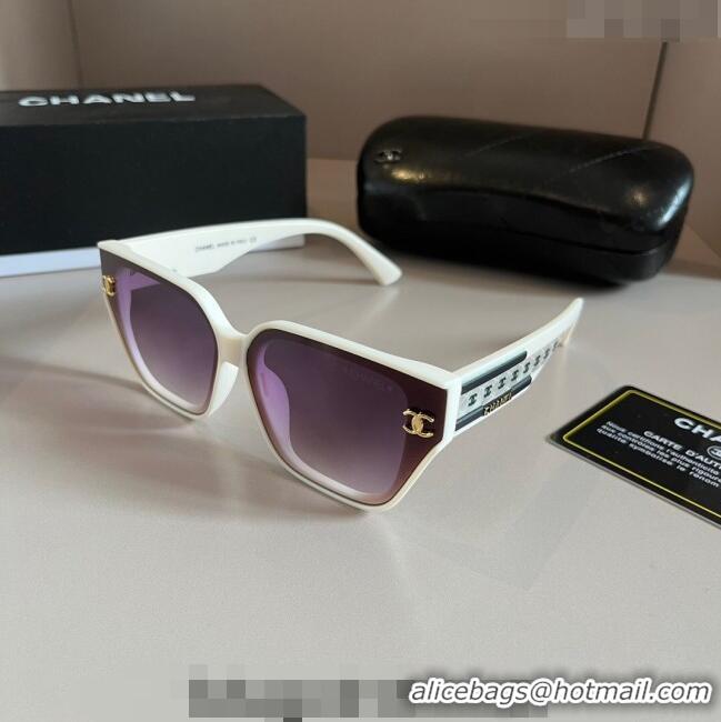 Top Quality Chanel Sunglasses 030502 White 2024