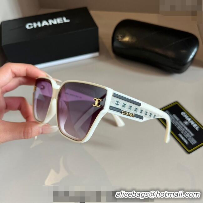 Top Quality Chanel Sunglasses 030502 White 2024