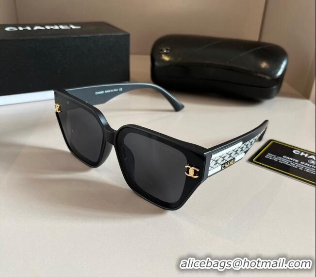 New Design Chanel Sunglasses 030502 Black 2024