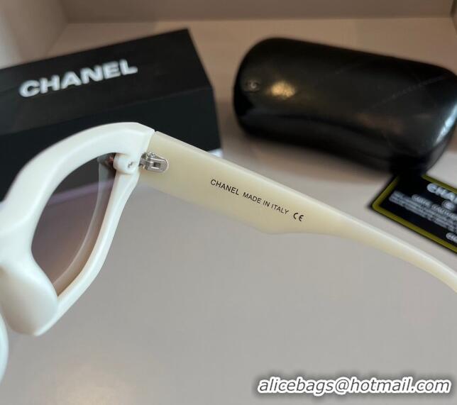 Cheap Classic Chanel Sunglasses with Colored Print 0305 Orange 2024 