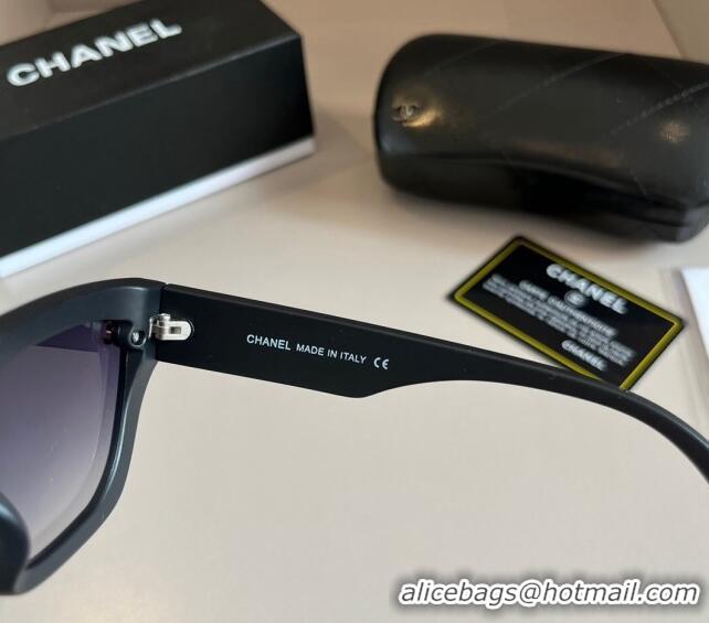 Modern Classic Chanel Sunglasses with Colored Print 0305 Black 2024