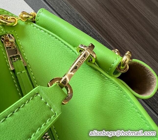 Promotional Loewe Small Paseo Bag in Shiny Nappa Calfskin 062247 Green 2023