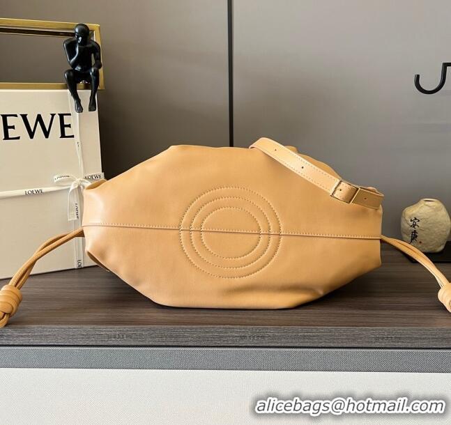 Best Price Loewe Medium Paseo Bag in Shiny Nappa Calfskin 062240 Apricot 2023