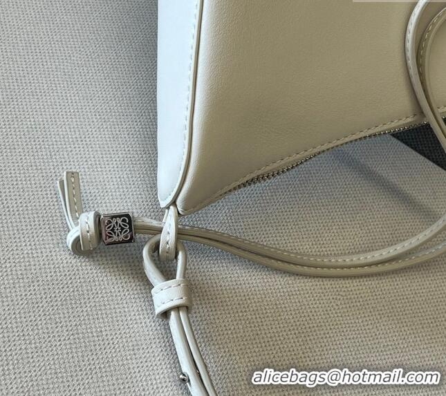 Super Quality Loewe Mini Hammock Hobo bag in Classic Calfskin 262315 White 2023