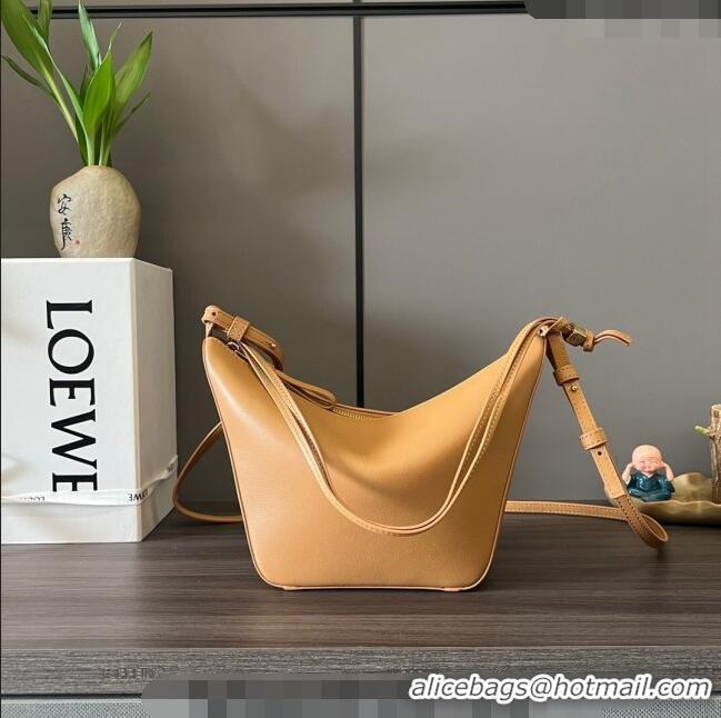 Buy Cheap Loewe Mini Hammock Hobo bag in Classic Calfskin 262315 Apricot 2023