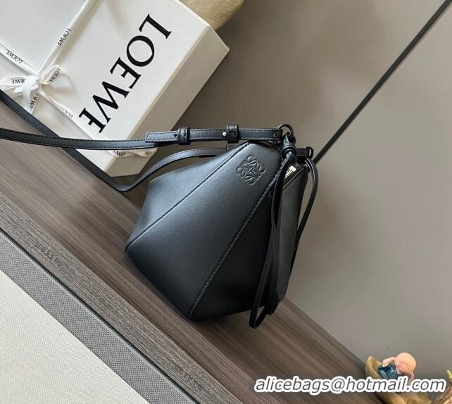 Reasonable Price Loewe Mini Hammock Hobo bag in Classic Calfskin 262315 Black 2023