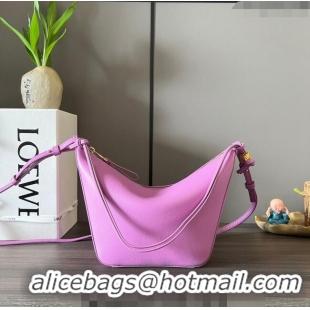 Top Quality Loewe Mini Hammock Hobo bag in Classic Calfskin 262315 Purple 2023