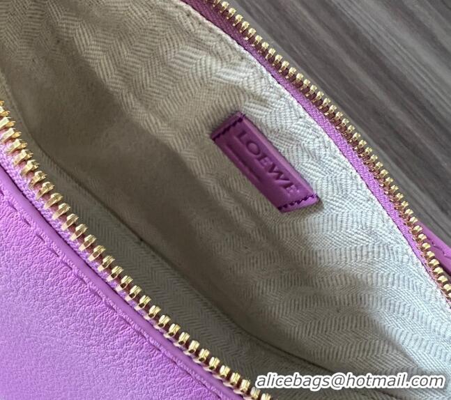 Top Quality Loewe Mini Hammock Hobo bag in Classic Calfskin 262315 Purple 2023