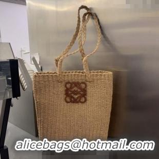 Super Quality Loewe Straw Tote Bag 0713 Khaki/Brown 2023