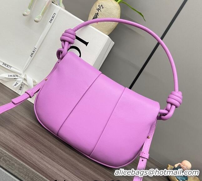 Best Quality Loewe Paseo Satchel Bag in Shiny Nappa Calfskin 062317 Rockrose Purple 2023