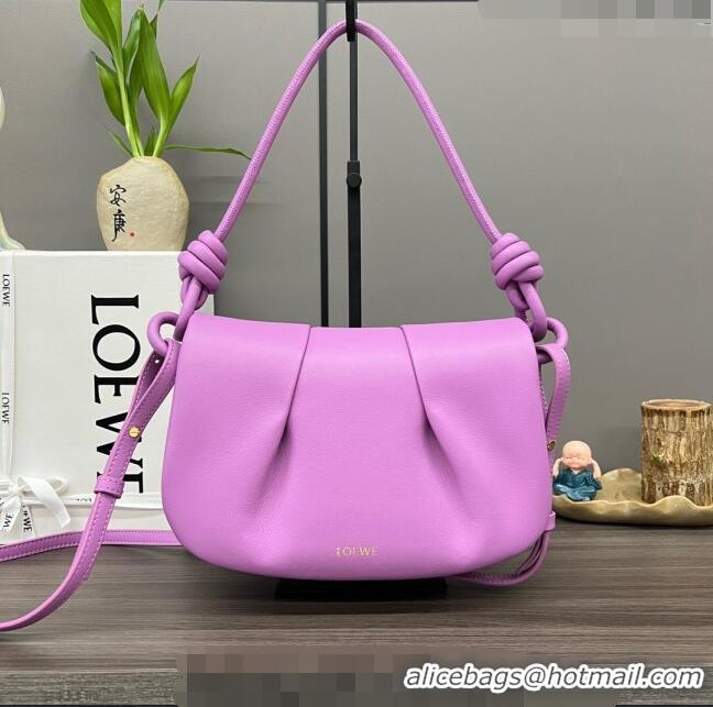 Best Quality Loewe Paseo Satchel Bag in Shiny Nappa Calfskin 062317 Rockrose Purple 2023