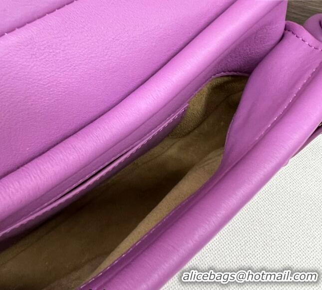 Best Quality Loewe Paseo Satchel Bag in Shiny Nappa Calfskin 062317 Rockrose Purple 2023