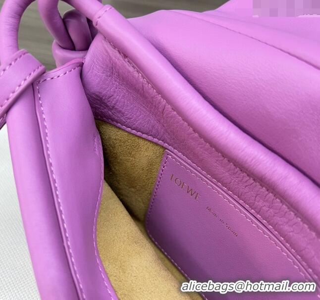 Best Quality Loewe Paseo Satchel Bag in Shiny Nappa Calfskin 062317 Rockrose Purple 2023