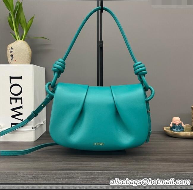 Buy Discount Loewe Paseo Satchel Bag in Shiny Nappa Calfskin 062317 Blue 2023