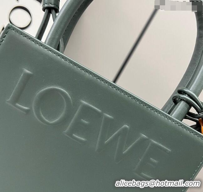 Top Quality Loewe Standard A5 Tote in sleek calfskin 652307 Dark Green 2023