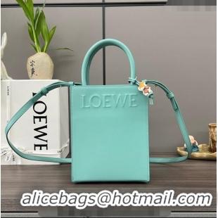 New Design Loewe Standard A5 Tote in sleek calfskin 652307 Light Blue 2023