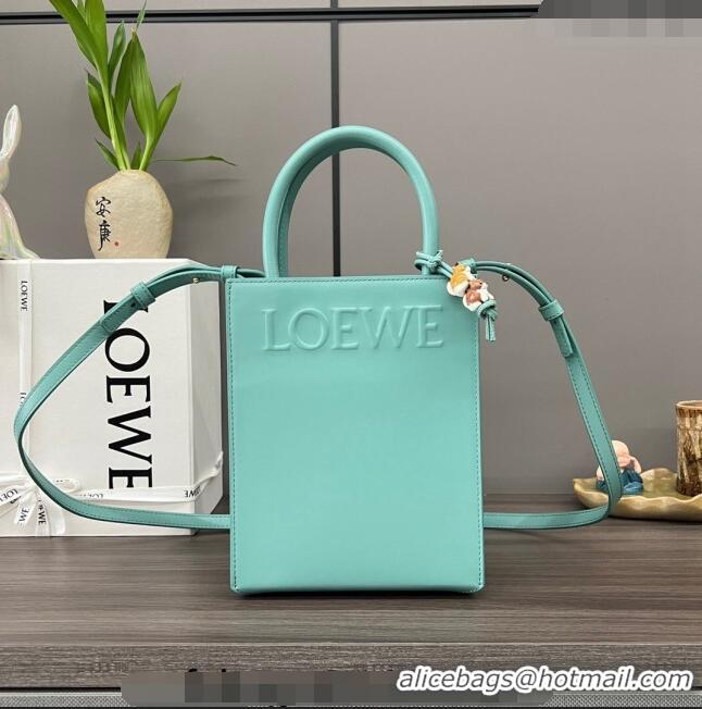 New Design Loewe Standard A5 Tote in sleek calfskin 652307 Light Blue 2023