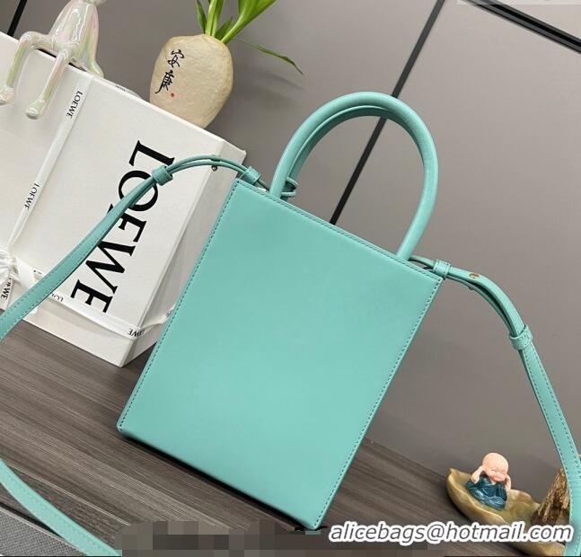 New Design Loewe Standard A5 Tote in sleek calfskin 652307 Light Blue 2023