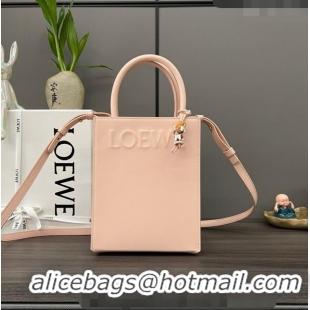 Top Grade Loewe Standard A5 Tote in sleek calfskin 652307 Nude Pink 2023