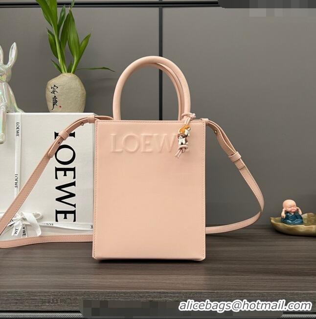 Top Grade Loewe Standard A5 Tote in sleek calfskin 652307 Nude Pink 2023