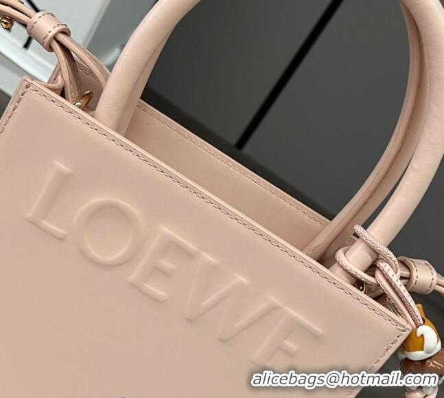 Top Grade Loewe Standard A5 Tote in sleek calfskin 652307 Nude Pink 2023