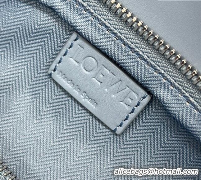 Classic Discount Loewe Small Puzzle bag in satin calfskin 262304 Light Blue 2023