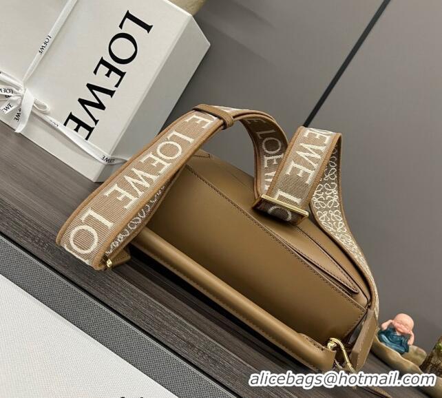 Top Quality Loewe Small Puzzle bag in satin calfskin 262304 Khaki 2023