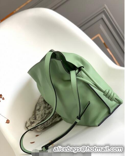 Low Price Loewe Flamenco Clutch in Nappa Calfskin 10856L Light Green 2023