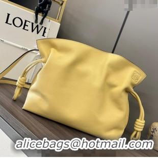 Reasonable Price Loewe Flamenco Clutch in Nappa Calfskin 10856L Yellow 2023