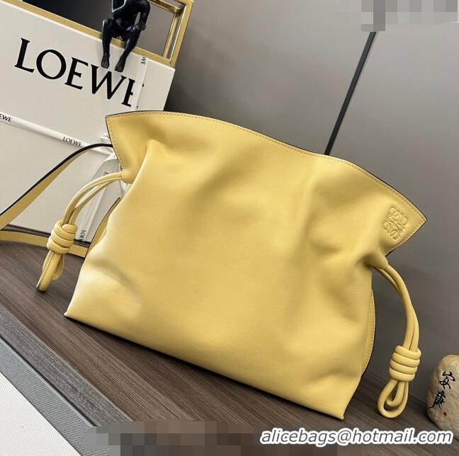 Reasonable Price Loewe Flamenco Clutch in Nappa Calfskin 10856L Yellow 2023