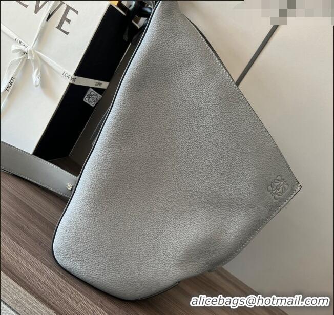 Super Quality Loewe Men's Anton Sling Bag in soft grained calfskin 060356 Grey 2023