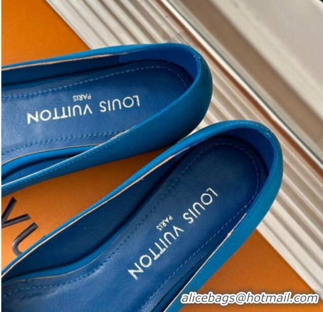 Grade Quality Louis Vuitton Met Ballerinas Flat 1.5cm in Satin Blu 0226126