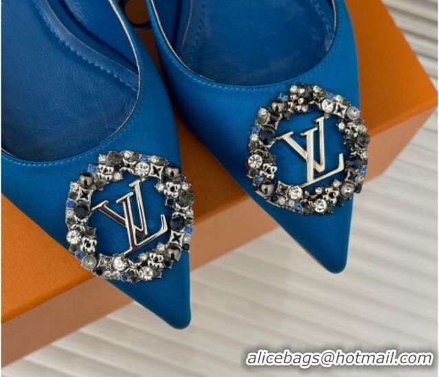 Grade Quality Louis Vuitton Met Ballerinas Flat 1.5cm in Satin Blu 0226126