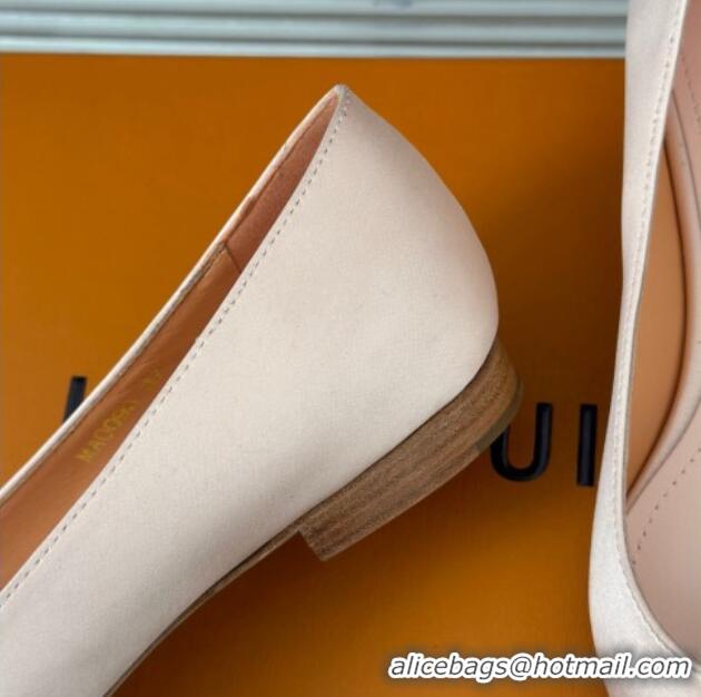 Pretty Style Louis Vuitton Met Ballerinas Flat 1.5cm in Satin Nude 226130