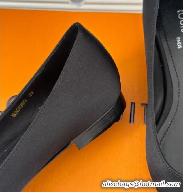 Popular Style Louis Vuitton Met Ballerinas Flat 1.5cm in Satin Black 0226131