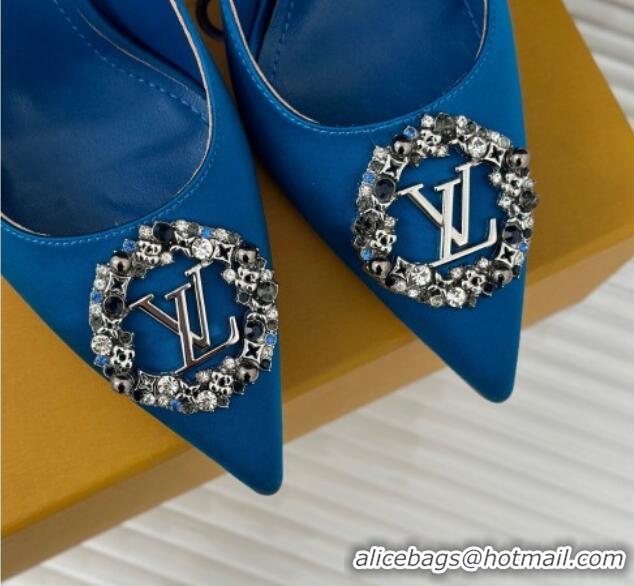 Top Design Louis Vuitton Met Pumps 7cm in Satin Blue 226138