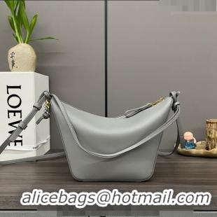 Buy Discount Loewe Mini Hammock Hobo bag in Classic Calfskin 262315 Light Grey 2023