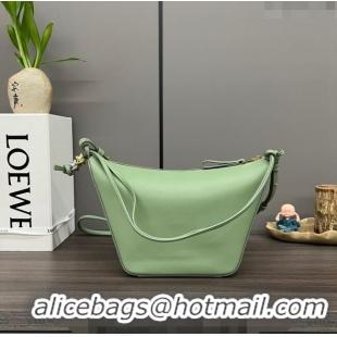 New Design Loewe Mini Hammock Hobo bag in Classic Calfskin 262315 Light Green 2023