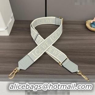 Unique Grade Loewe Anagram strap in jacquard and calfskin 651935 Powder Grey 2023