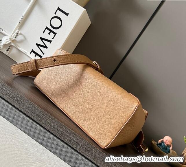 Top Quality Loewe Small Puzzle Edge bag in Grained Calfskin 062324 Light Brown 2023