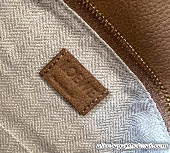 Top Quality Loewe Small Puzzle Edge bag in Grained Calfskin 062324 Light Brown 2023