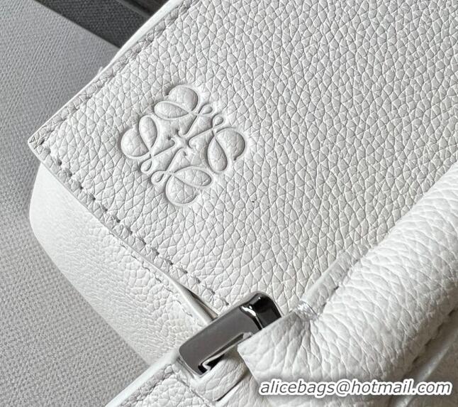 Buy Discount Loewe Small Puzzle Edge bag in Grained Calfskin 062324 All White 2023