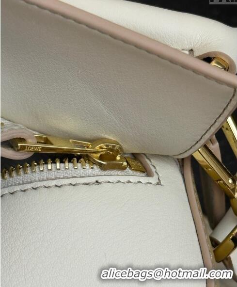 Promotional Loewe Small Puzzle Edge bag in Classic Calfskin 062117 White/Yellow 2023