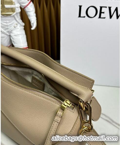 Good Product Loewe Small Puzzle Edge bag in Grained Calfskin 062117 Beige 2023