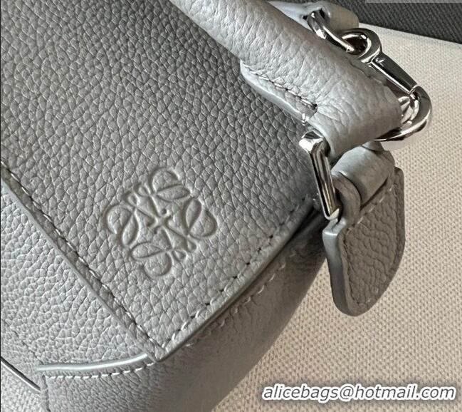 Cheapest Loewe Mini Puzzle Edge bag in Grained Calfskin 062312 Grey 2023