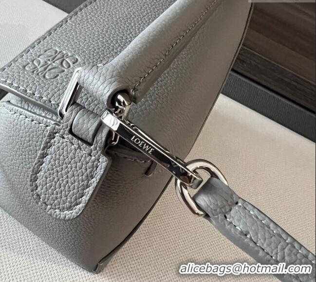 Cheapest Loewe Mini Puzzle Edge bag in Grained Calfskin 062312 Grey 2023