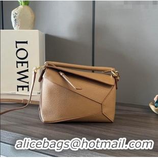 Super Quality Loewe Mini Puzzle Edge bag in Grained Calfskin 062312 Brown 2023