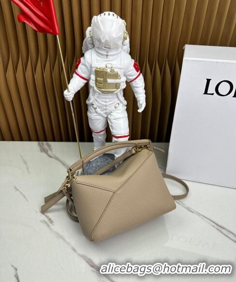 Reasonable Price Loewe Mini Puzzle Edge bag in Grained Calfskin 062221 Beige 2023